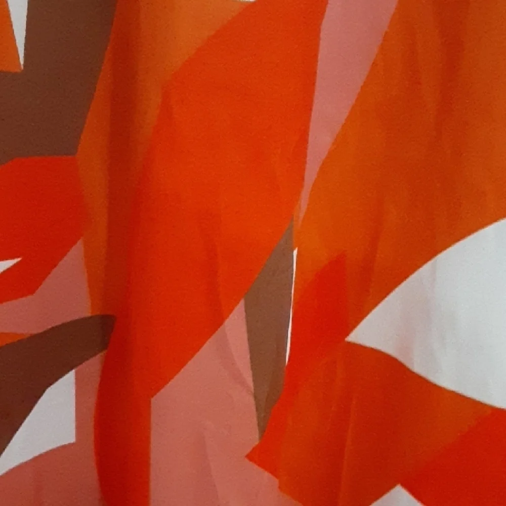 Orange Geometric Pattern Dress - Picture 3 of 5
